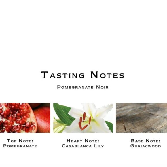 Mercury Glass Pomegranate Noir Inspired by Jo Malone Natural Wood Wick Candle - Picture 5 of 9